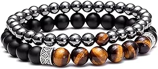 اساور معصم للجنسين من اكسسوارات لوغينا 6350 ، أسود