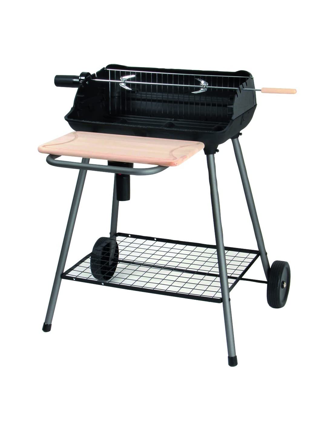 Delamaison Bergamo Barbecue Charbon en Fonte, Gris