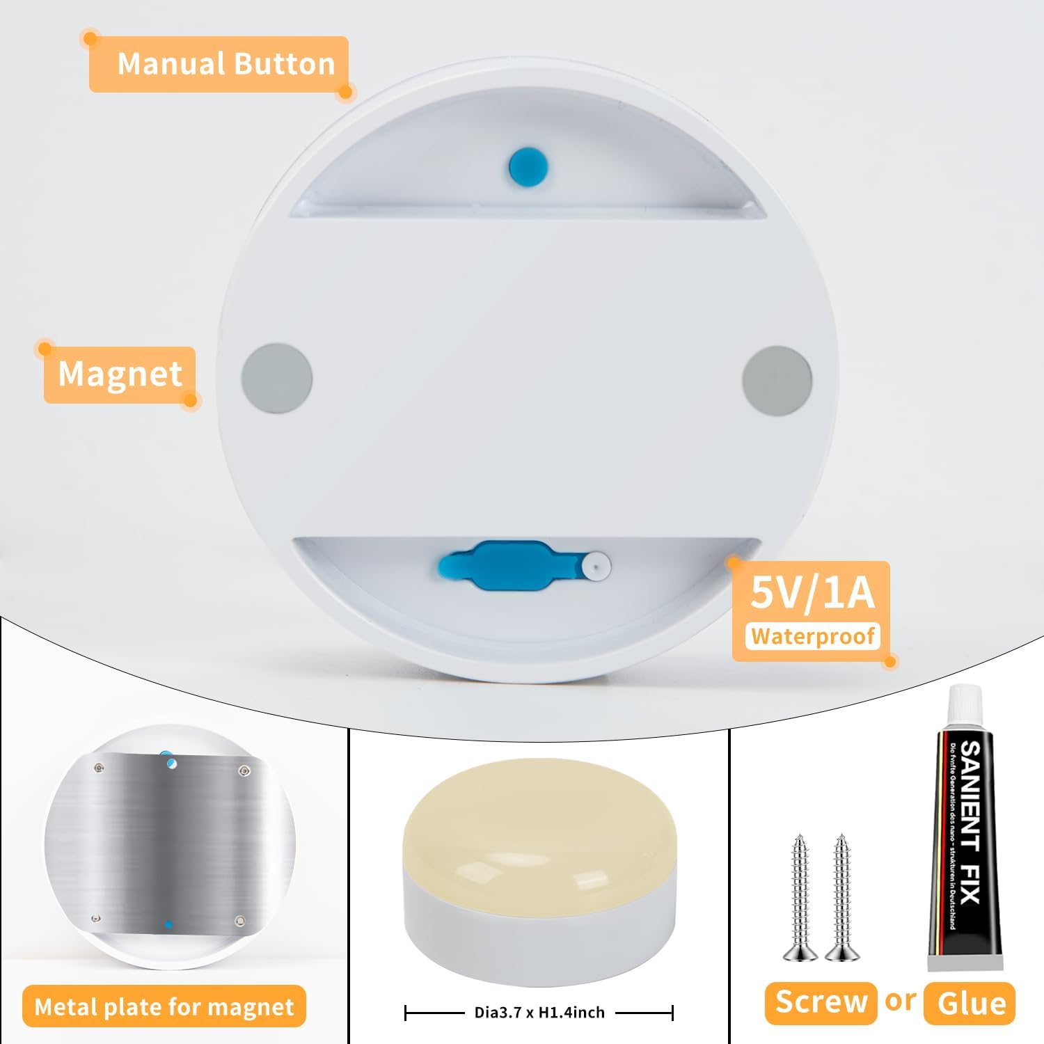 2Packs IP68 Waterprooof Rechargeable Shower Lights,400LM, RGB Therapy, Remote Control,4400mAh Battery, 3CCT & 16 RGB Colors,3 Timers,Inside Shower Lamp for Bathroom, Bedroom, Party Mood Lighting