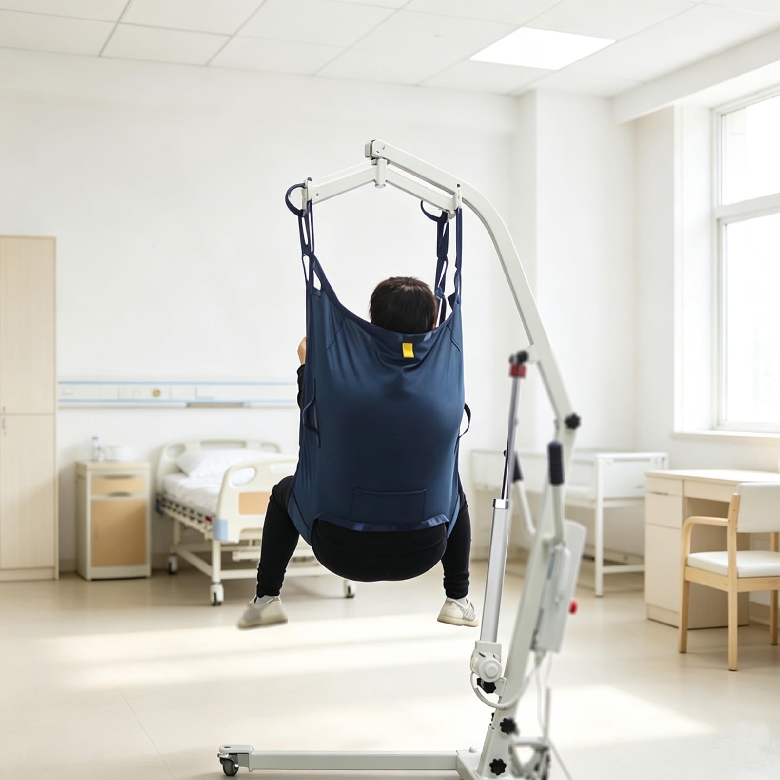 Élingue lève‑patient avec ouverture WC, 4 points, jusqu'à 220 kg