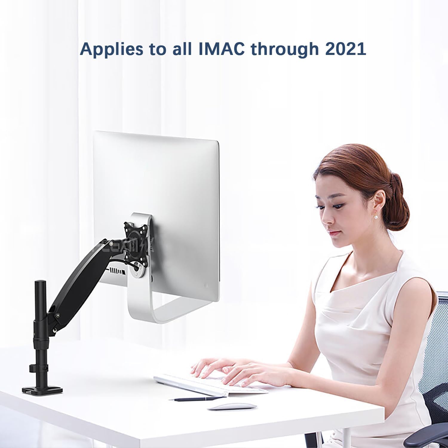 Vesa Adapter Plate Bracket Kit for Pre-2021 Version of The iMac Series Monitors Vesa Up to 100x100 Aluminum Alloy