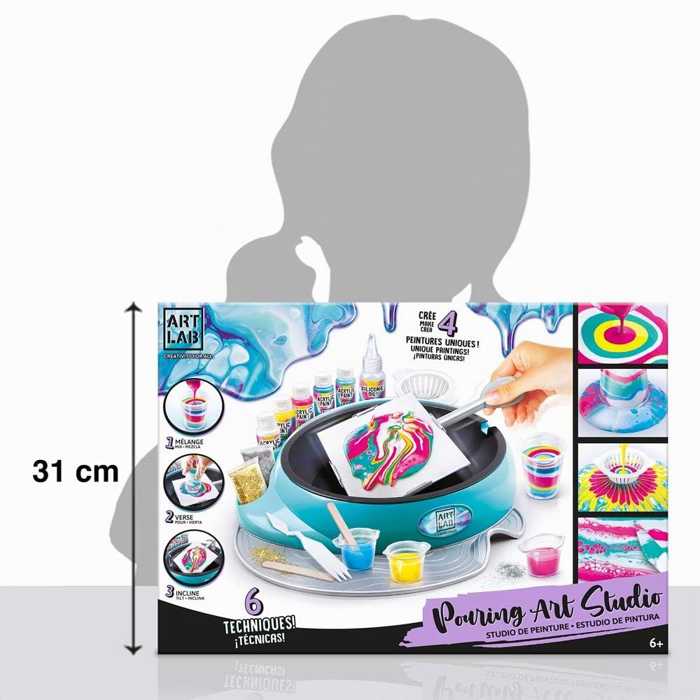 Canal Toys- Estudio Pintura Pouring, Multicolor, Ensemble de 29 pièces (Art 001), a partir de 6 años de edad.