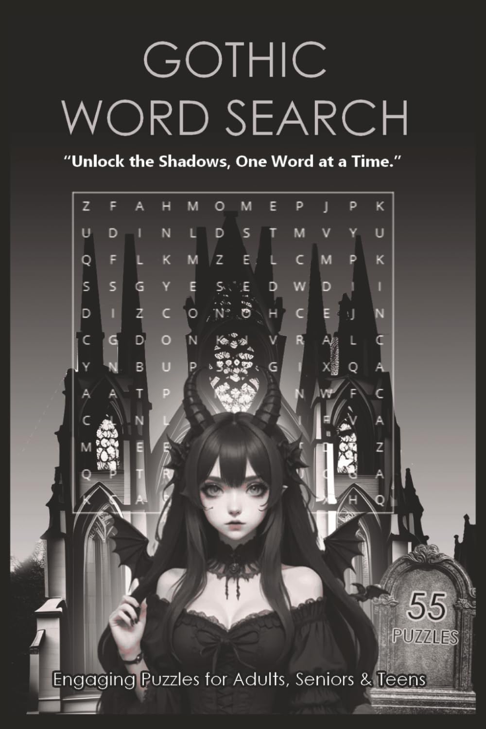 Gothic Word Search Puzzle Book: 55 Dark and Mysterious Puzzles with Haunting Quotes for Gothic Fans, Puzzle Lovers, and Seekers of the Macabre—Perfect ... Gifts, and Spooky Fun (Gothic Puzzle Series)