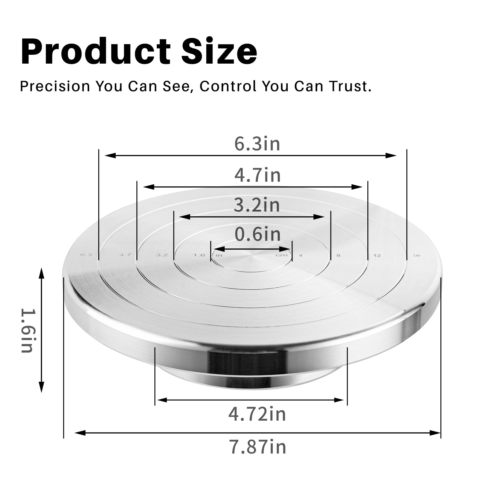 Snapklik.com : Yncotte 7 Inch Pottery Wheel, Double-Sided Banding Wheel ...