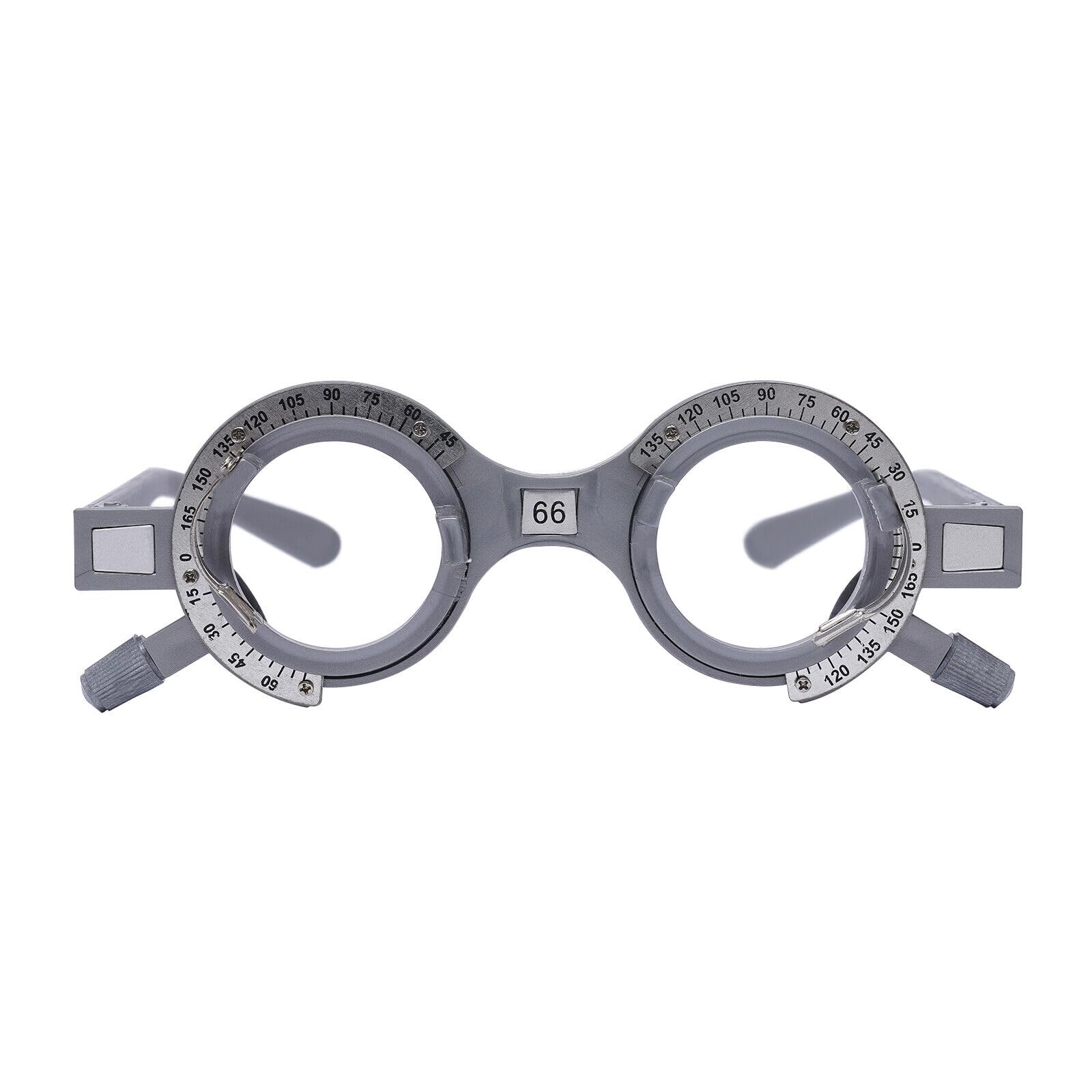 Lot de 104 lentilles de test optométrie en métal avec lunettes de test Optométrie Optométrie avec monture métallique et étui en aluminium