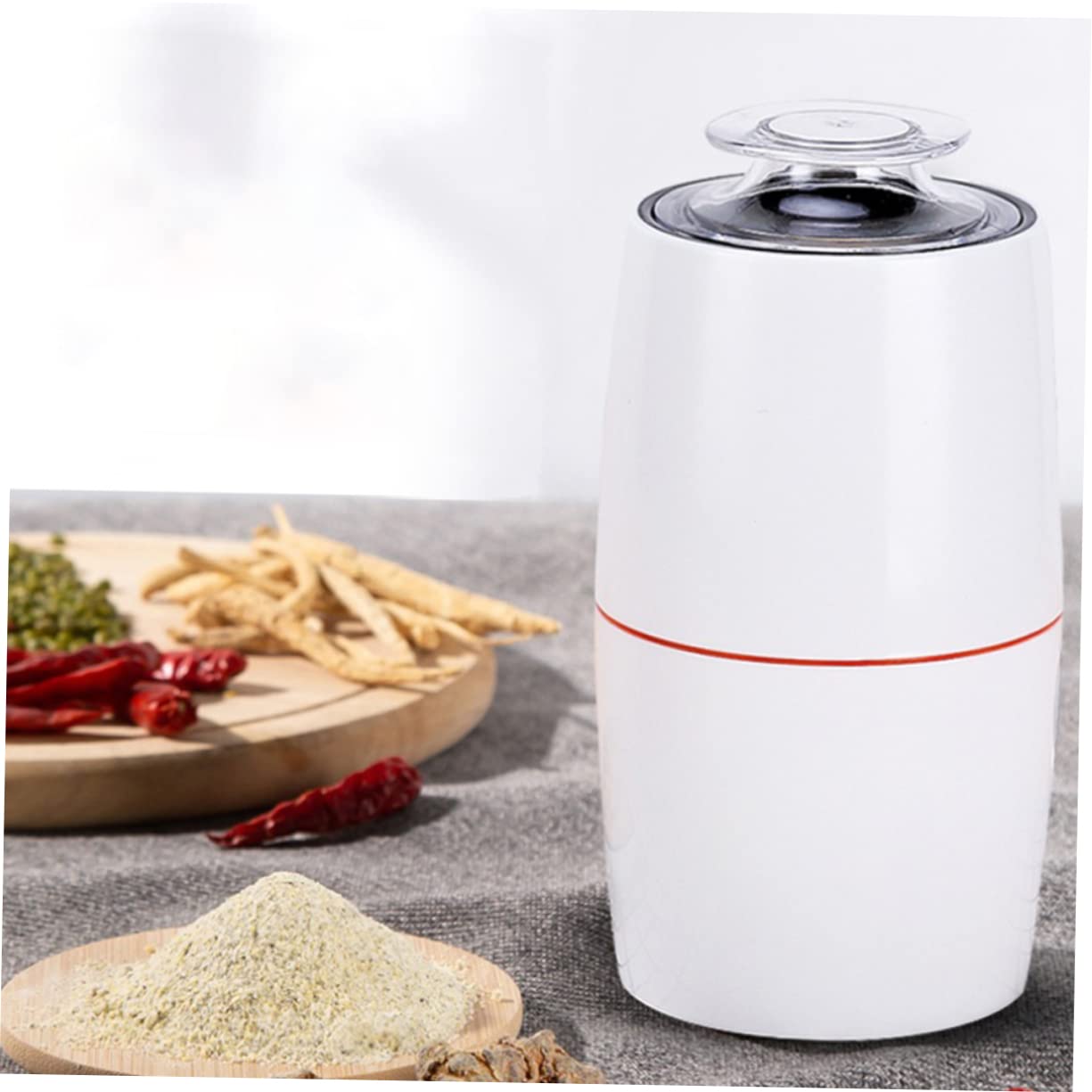 FELTECHELECTR 1pc Electric Coffee Grinder Grain Mill for Home Use Multi Purpose Food Processor Powerful Motor for Grinding Coffee Beans Spices and More Skid Base US Plug