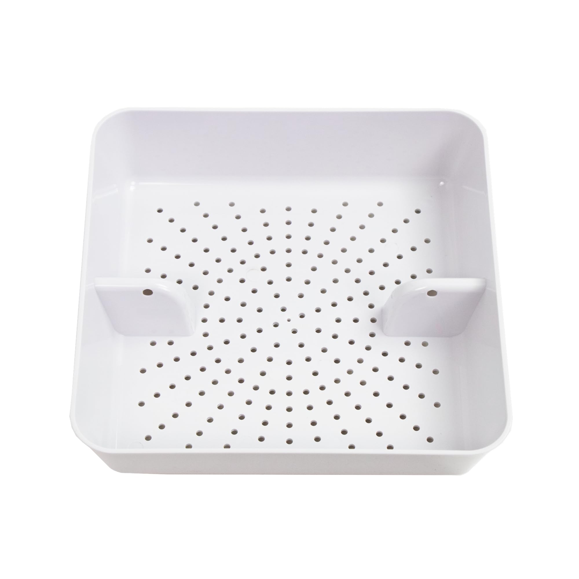 Leyso Floor Sink Commercial Drain Cover Strainer ABS Plastic Drop-in Basket 8-1/2" x 8-1/2" x 2-1/4" (2"H ABS) - Suitable for Kitchen, Restaurant, bar, Buffet