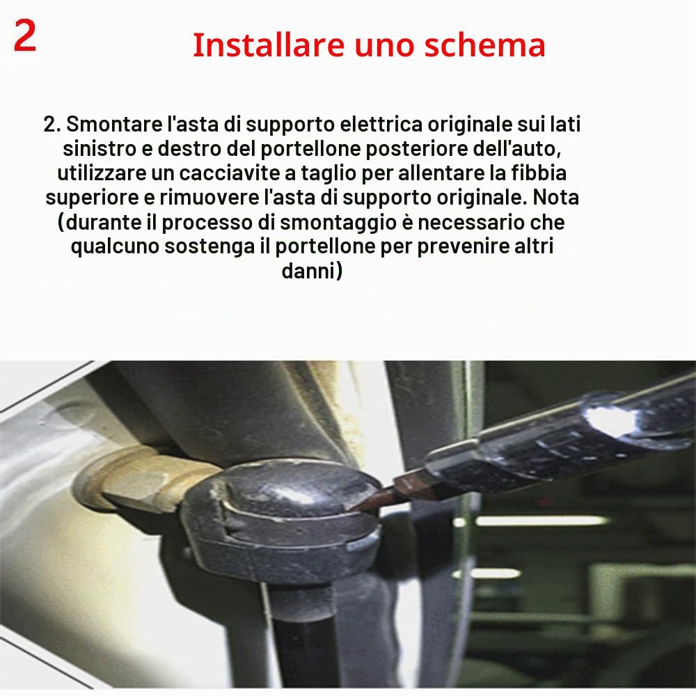 Elettrico Puntone Portellone, Potenza Portellone OEM 68920-49055, 68910-49055, 68920-09010, 68920-09080, per RAV4 2013 2014 2015 2016 2017 2018 Coppia Molle a Gas Pistoni
