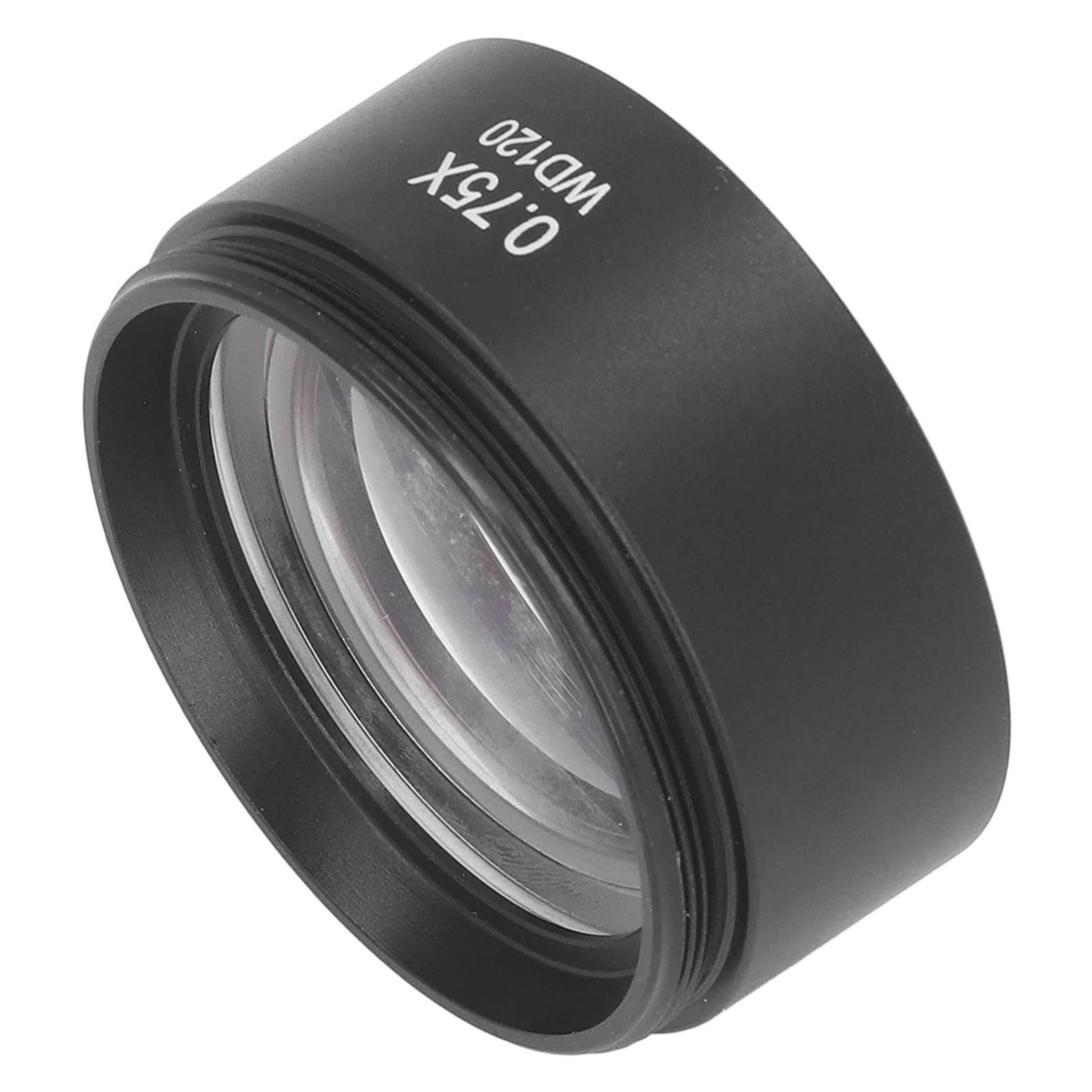 ViaGasaFamido Accesorio de Lente de Microscopio, Lente de Microscopio 0,75X 120mm Lente Barlow M48 Interfaz Ocular para Reemplazo Estéreo de Laboratorio, Lentes