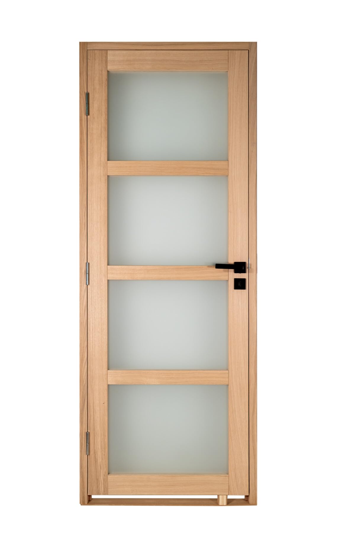 Bloc porte PARIS 4 Vitrages bois chene 2040x730 Droite