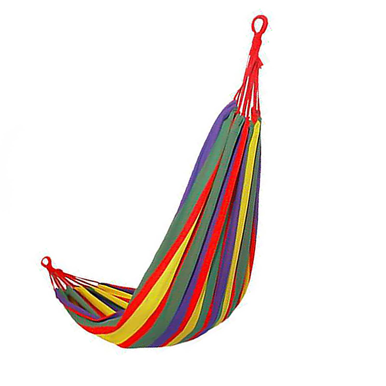 hammock, Outdoor Cotton with Carry Bag Load Capacity up to 150 kg Modern 190 x cm Multicoloured