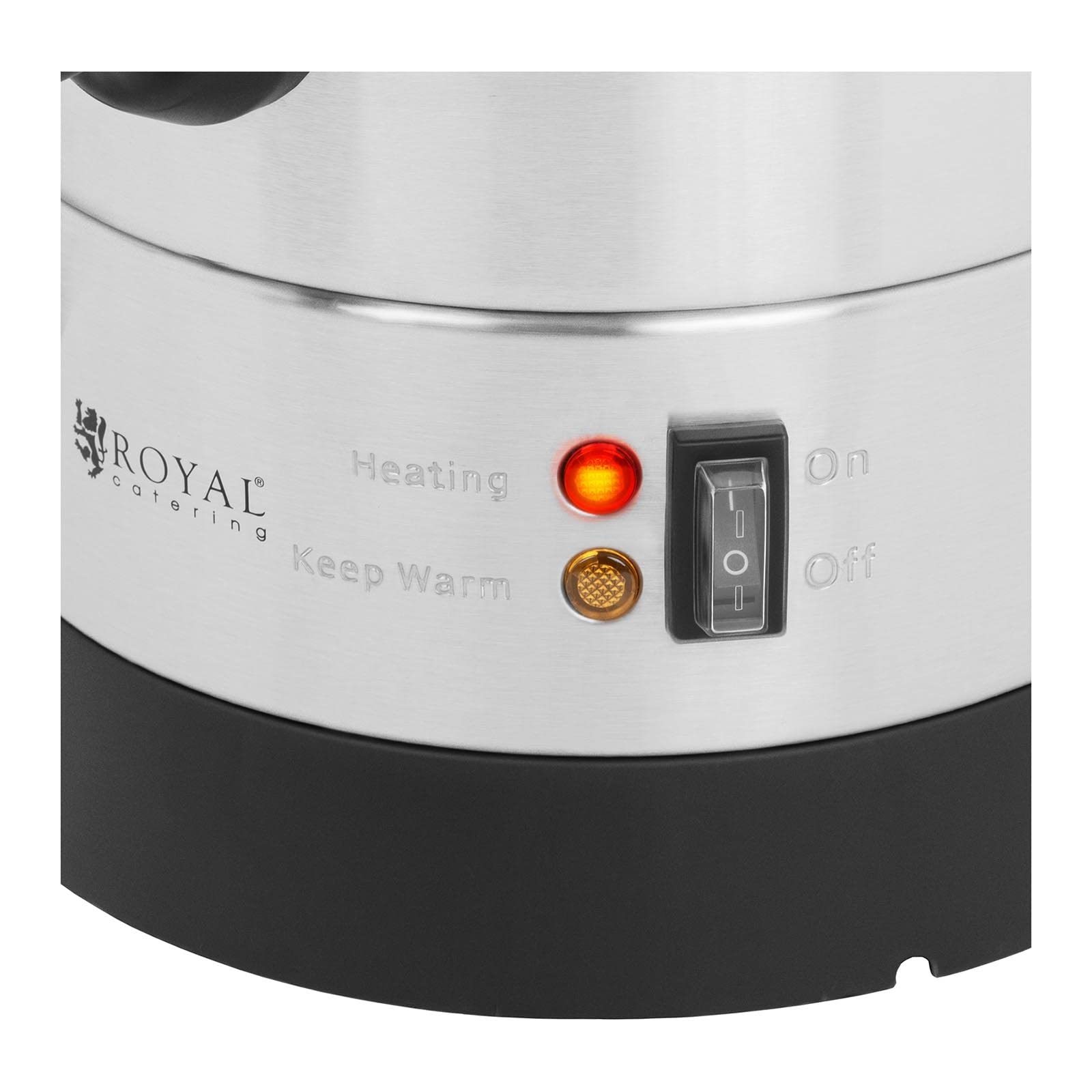 Royal Catering RC-WBDW6 czajnik elektryczny 6,5 l z podwójnymi ściankami 1500 W dozownik do gorących napojów 30-110 °C dozownik ciepłej wody