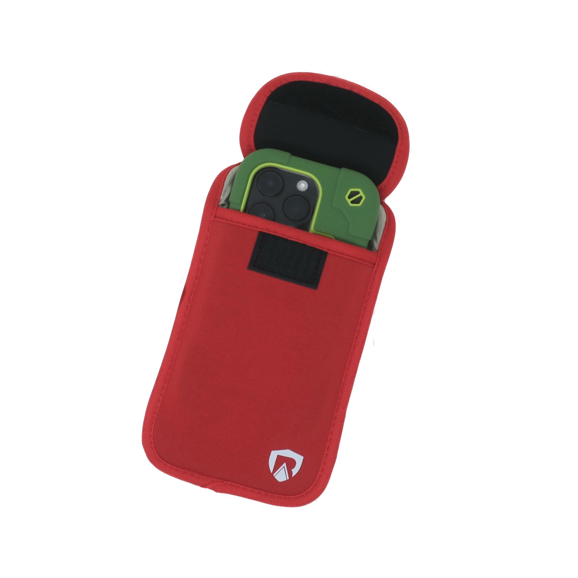 EMF Blocking Cell Phone Sleeve - EMF Blocking Pouch - Updated XL Version for Larger Smartphones (Red, Extra Large)