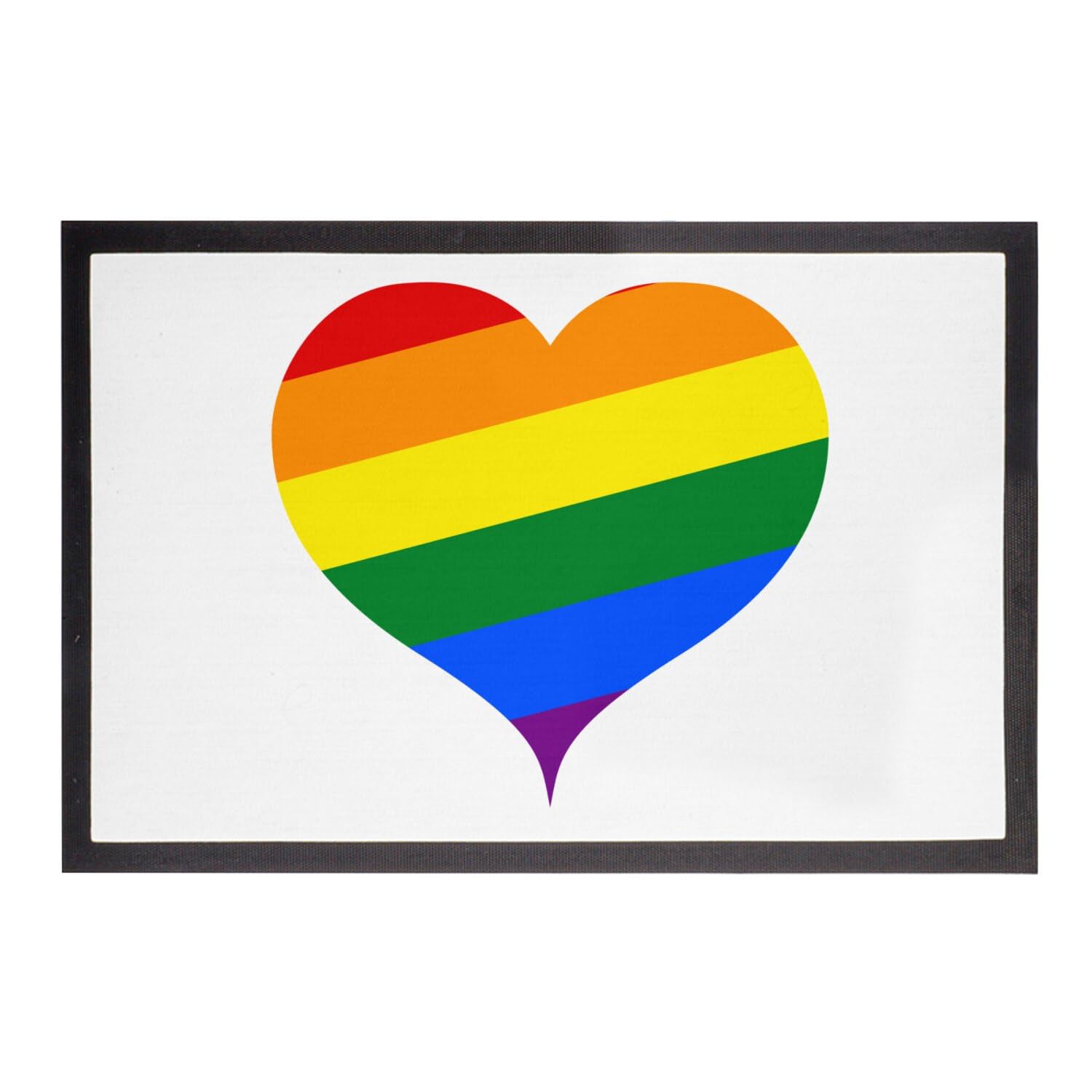 Paillasson Coeur LGBT tapis de sol entrée maison et appartement 60x40cm