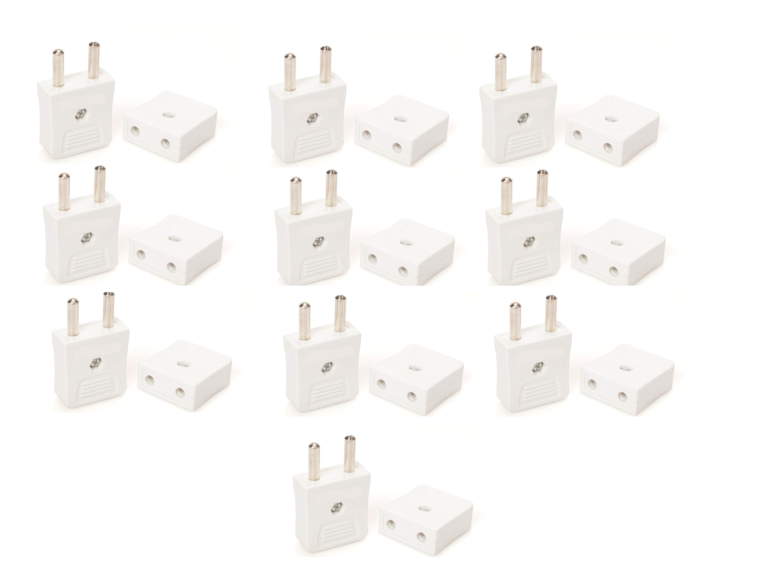 Pack of 10 Set 2 Pin Male/Female Plug Top (ESP80) (B0CTWVGM5S) Amazon Price History, Amazon Price Tracker