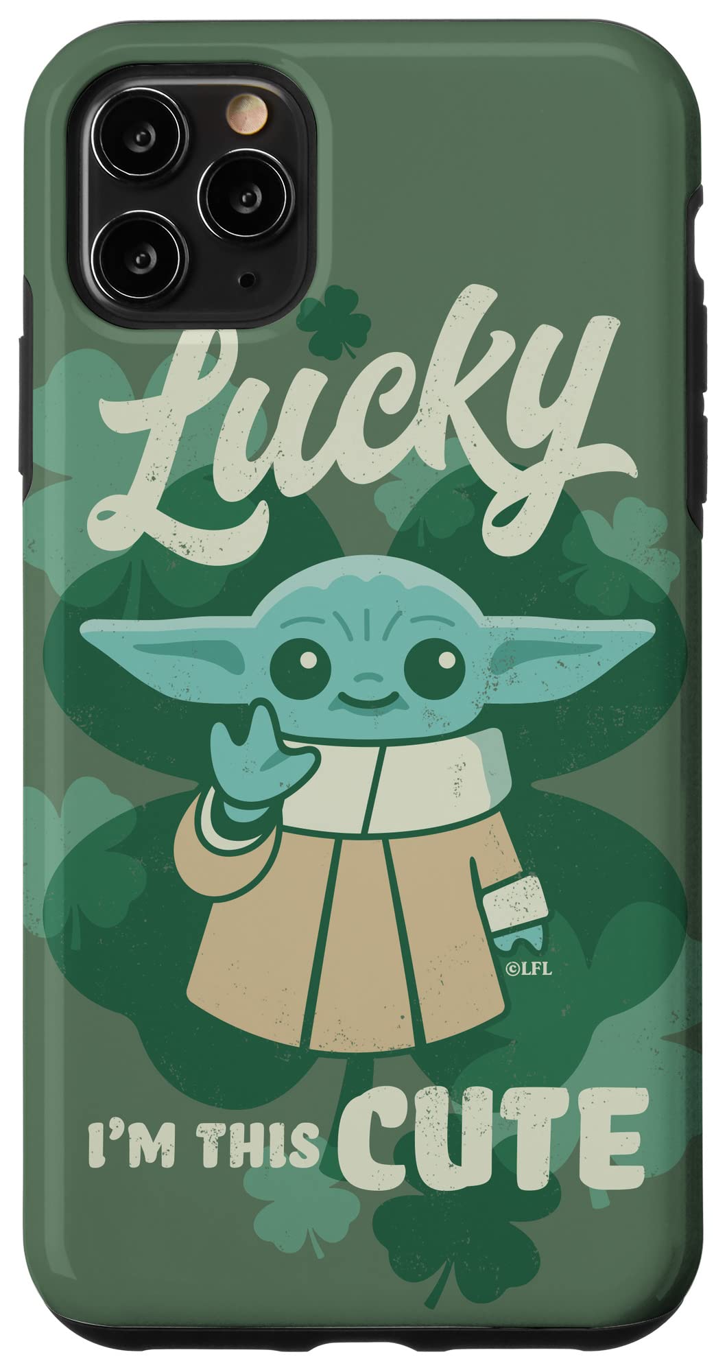 Coque Grogu Star Wars iPhone 11 Pro Max cadeau insolite vert - 4