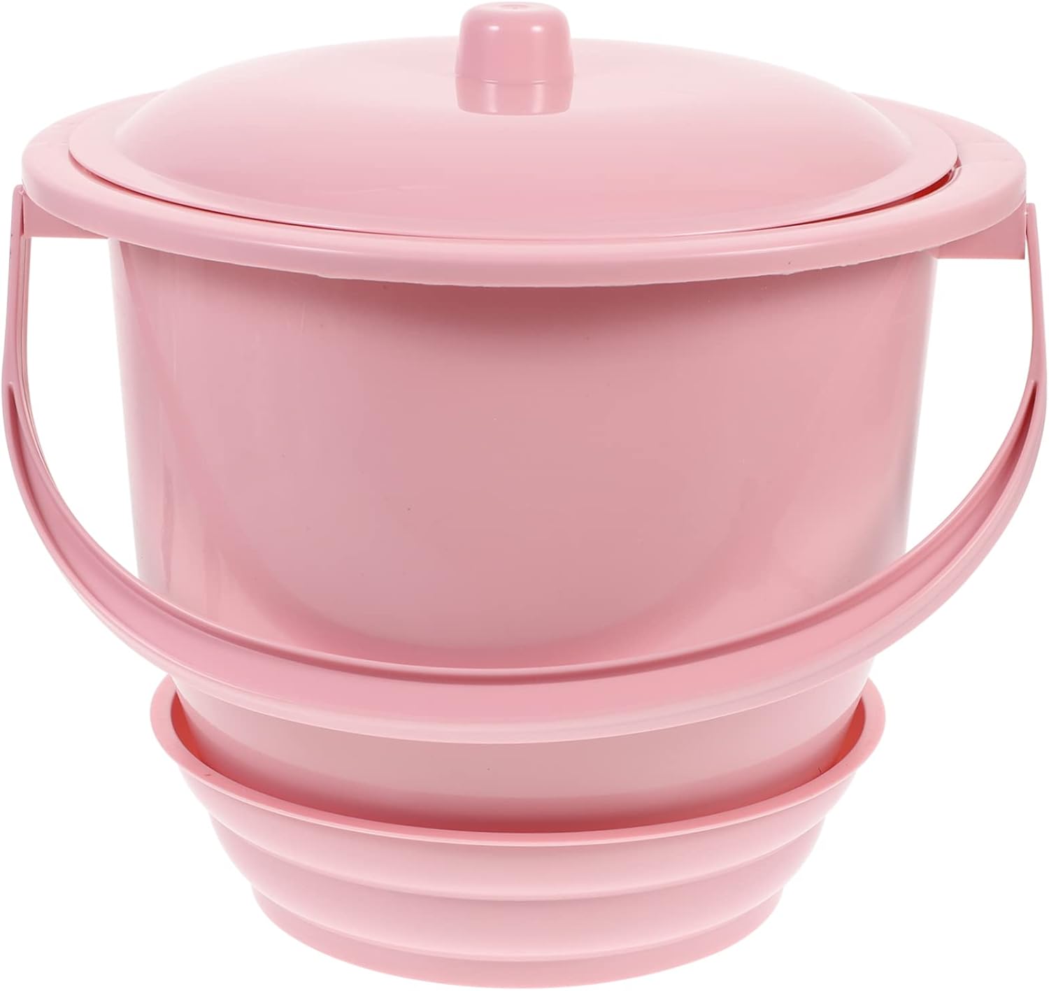 1Pc Handheld Spittoon Urinal Pot Thickened Portable Household Chamber Pot with Lid for Elderly and Adults Durable Design Easy to Carry and