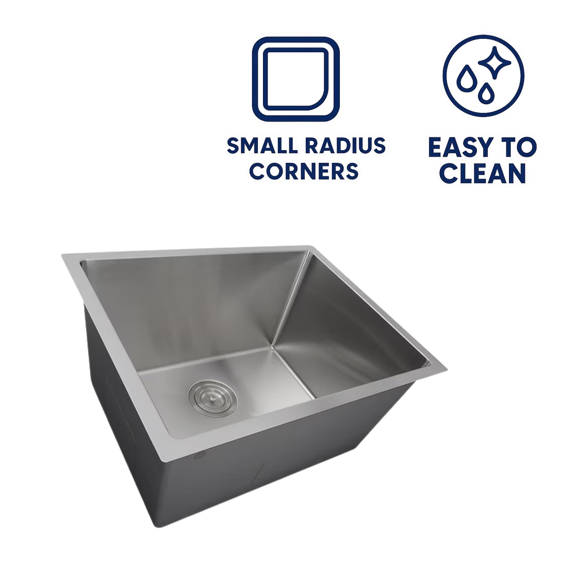 Nantucket SR2318-12-16 Pro Series 23 inch Undermount Small Radius