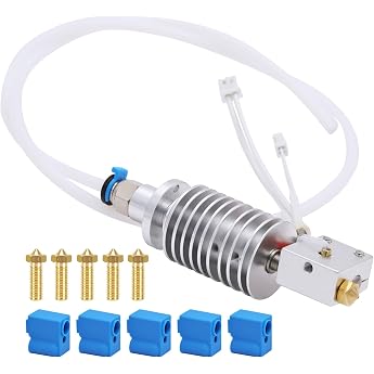 Hotend Kit for Anycubic Vyper 3D Printer Assembled Hotend Kit with 5 Silicone Socks and Nozzles for Vyper Filament 3D Printer