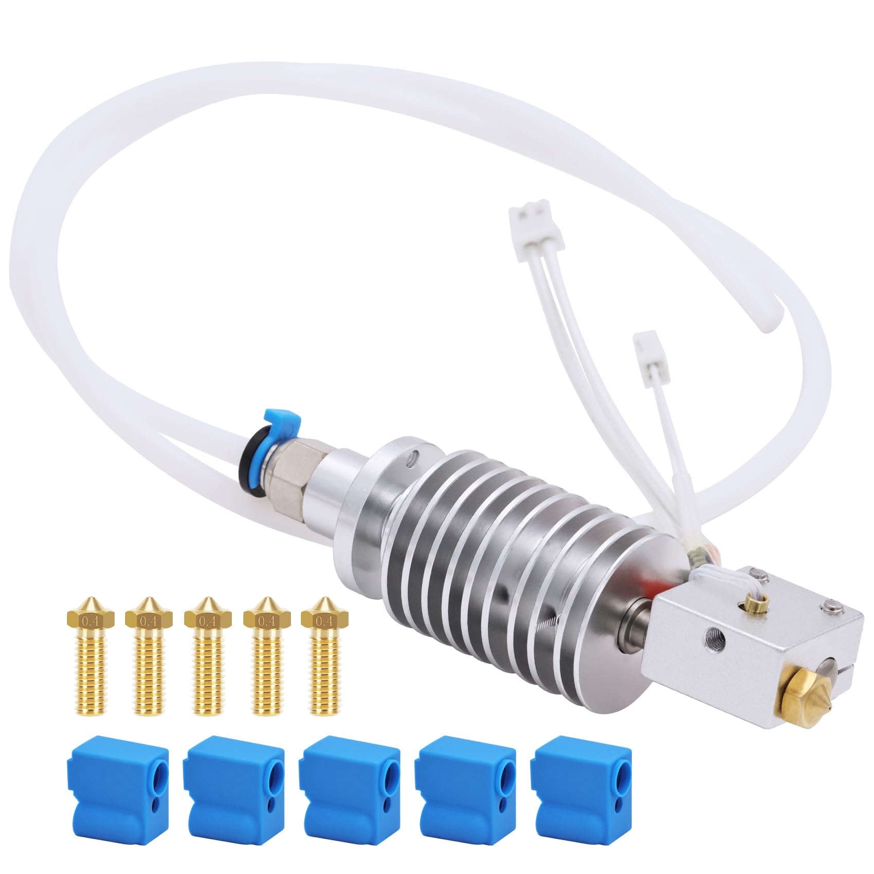 Hotend Kit for Anycubic Vyper, 3D Printer Assembled Hotend Kit with 5PCS Silicone Socks and Nozzles for Vyper Filament 3D Printers-image-46