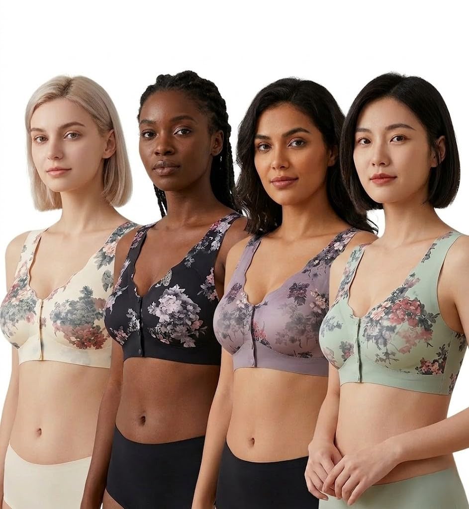 Nerissa Wear Floral Wireless Bras – Seamless Comfort & Support, Multi-Pack, and Free Sizes (Pack of 4) - Review, Price and Buying Guide