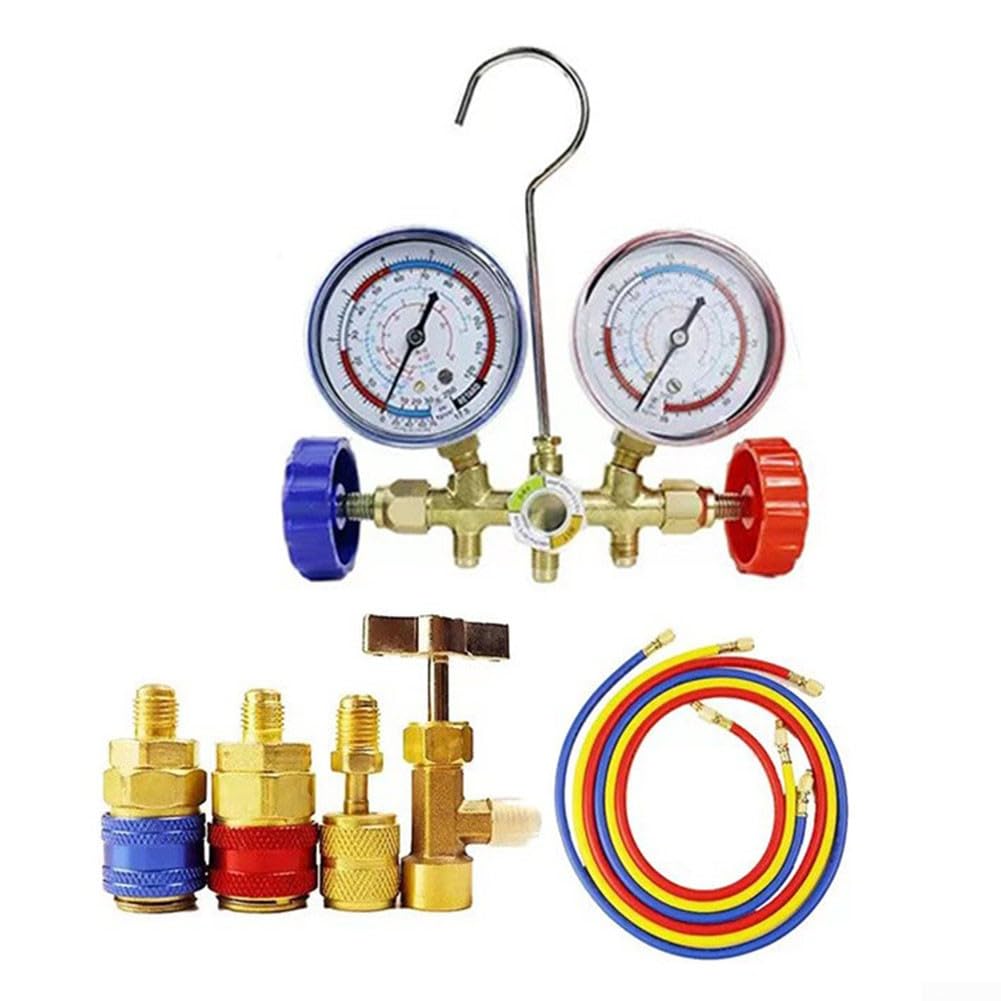 Manifold Gauge Kit Klimaanlage Werkzeug für R410A R32 R404A R134A (A Suit)