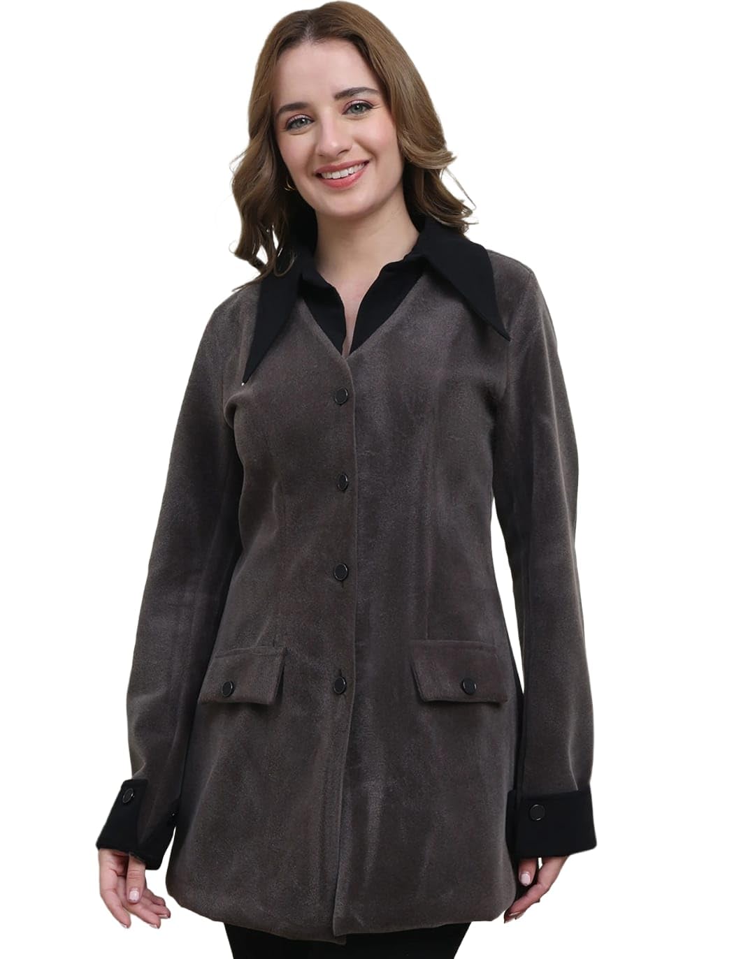 ananta ysela Suede Solid Coat-picture-45