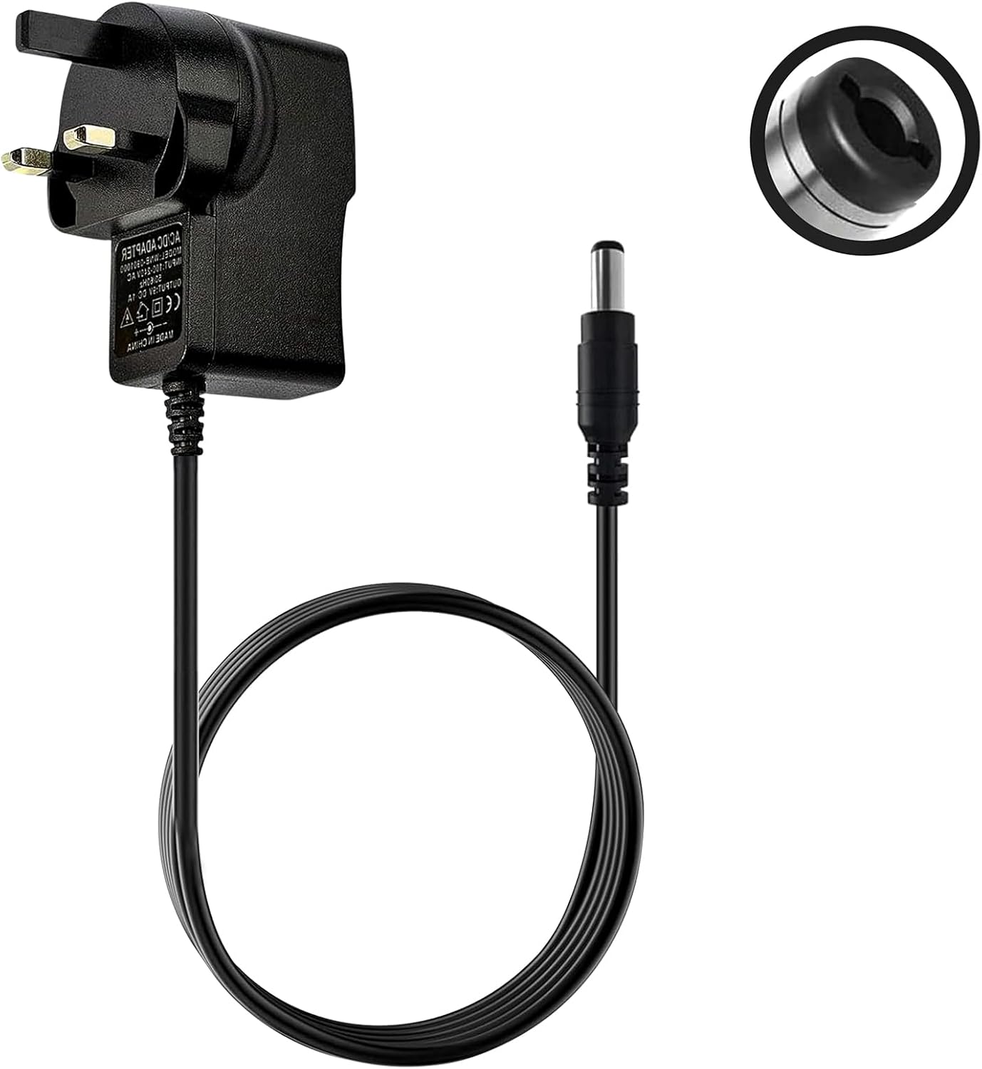 12V 1A Power Supply Adapter, AC to DC Powers Adapter Converter 100-240V 50/60 Hz Center Positive, Universal 1000MA UK Plug Transformer Charger, Stable Durable, for Kids Electric Cars LED Strip Lights