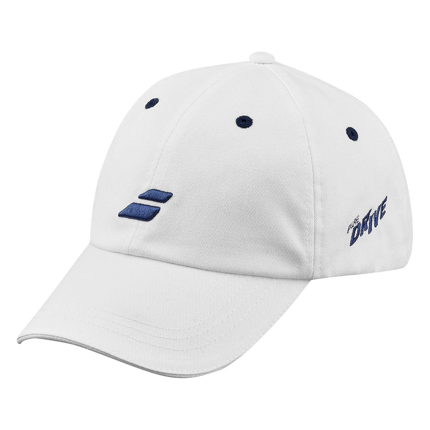 Babolat - Berretto Leggero e Confortevole Modello Bianco, Protegge Gli Occhi e Il Viso dal Sole, Asciugatura Rapida, Posteriore Regolabile e Personalizzabile, Ideale per Sport e attività all'aperto