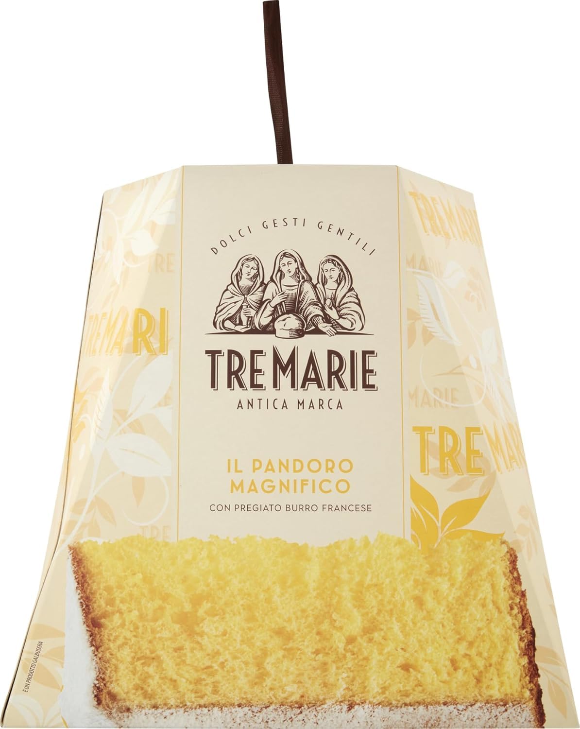 6x Tre Marie Il Pandoro Magnifico - Traditionelles italienisches Weihnachtsdessert - Weihnachts Kuchen mit Feiner Butter - 1KG + Beni Culinari Kostenloser Schlüsselanhänger