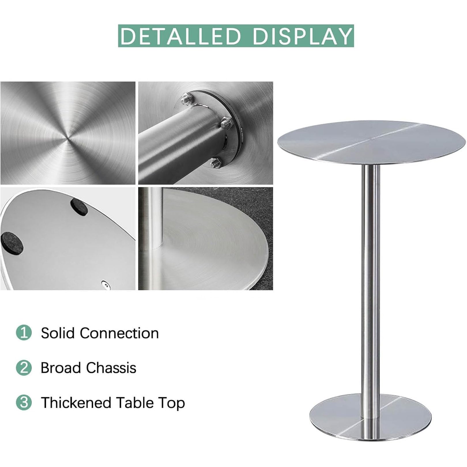 Amazon.com: Modern Style Stainless Steels Small Side Table Narrow