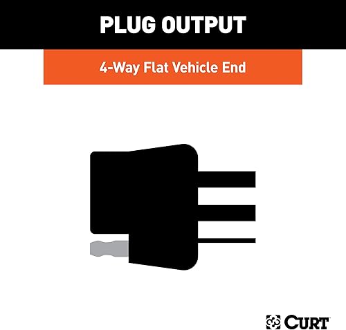 Miniatura 5 de CURT 56338 Arnés de cableado de remolque de 4 pines personalizado del lado del vehículo, se adapta a Mazda CX-9 seleccionados