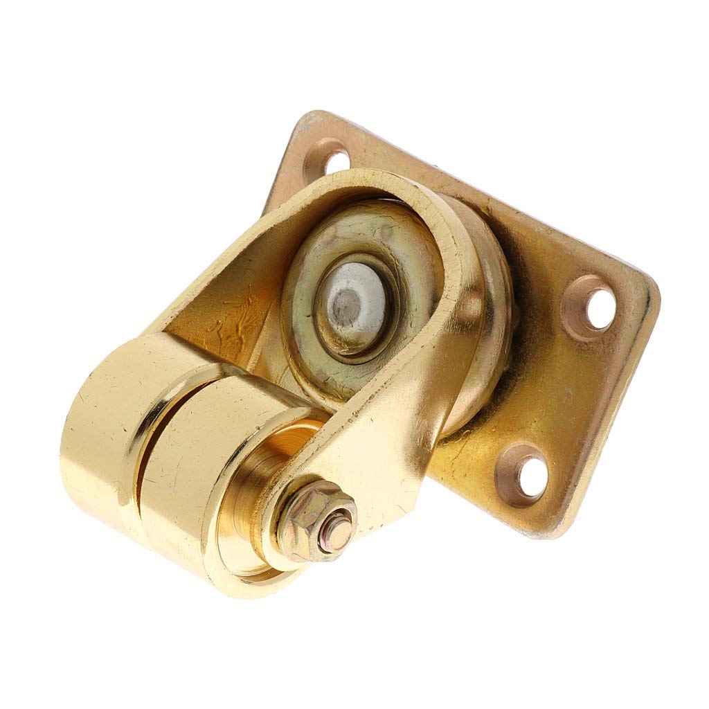 WaiMin 4X Swivel Caster Wielen,25MM Piano wielen, MeubelCaster, Geselecteerd messing,Geschikt voor Bank,Europees meubilair met zware schroeven