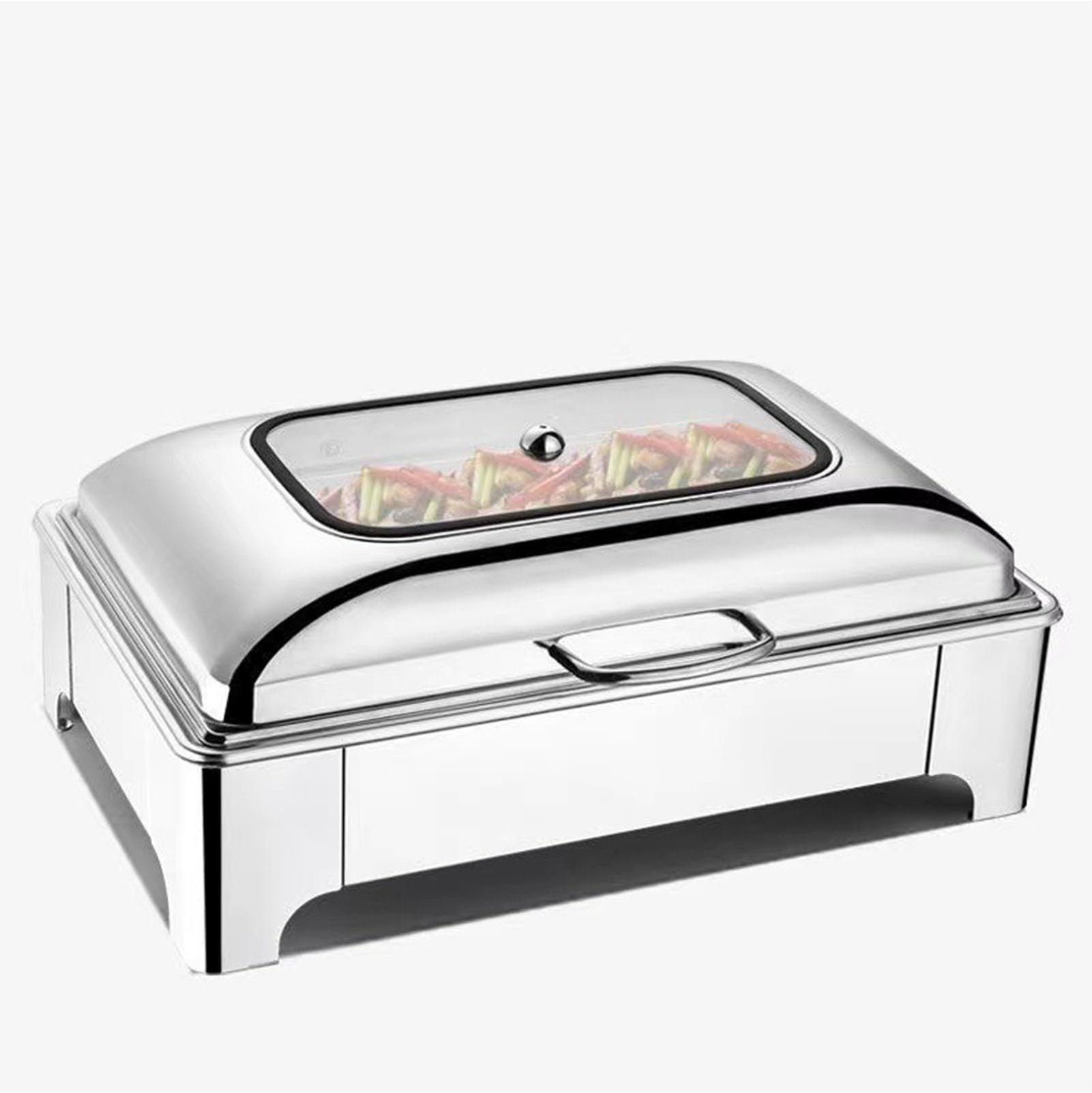 Scaldapiatti in Acciaio Inox, Buffet Professionale a bagnomaria, scaldavivande,Rectangle,B