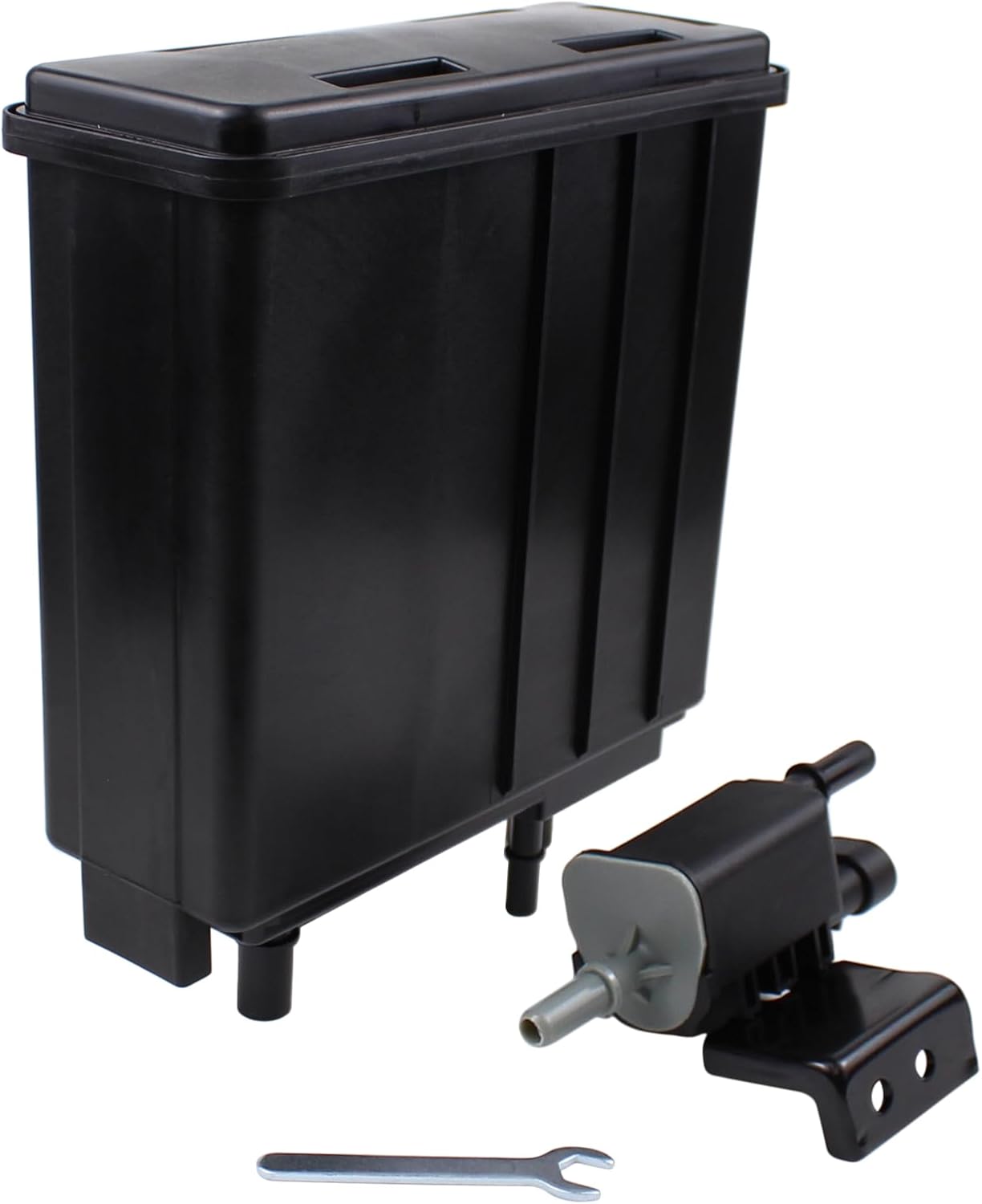 MOTOKU Evaporative Charcoal Canister and EVAP Vapor Canister Purge Valve Solenoid Set for Chevrolet Tahoe for GMC Yukon XL 1500 2500 for Cadillac Escalade 2007-2014