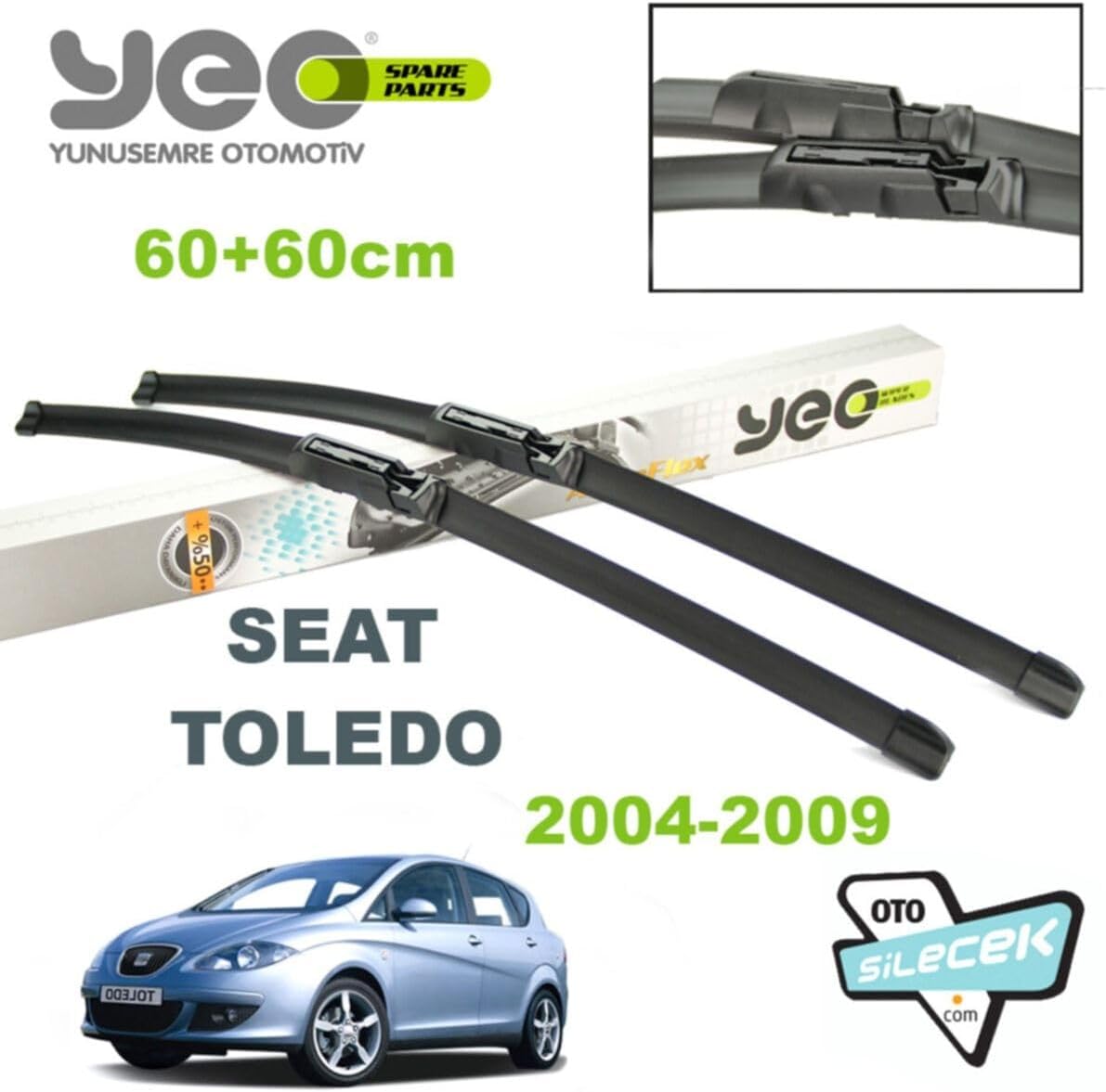 Yeo Seat Toledo (5P2) ile Uyumlu Silecek Takımı 2004-2009