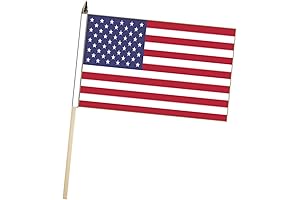 Miniature American Flags on Short Sticks