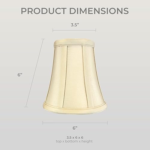 Vista 89 de Royal Designs, Inc. True Bell - Pantalla básica para lámpara Negro - 2 Pack