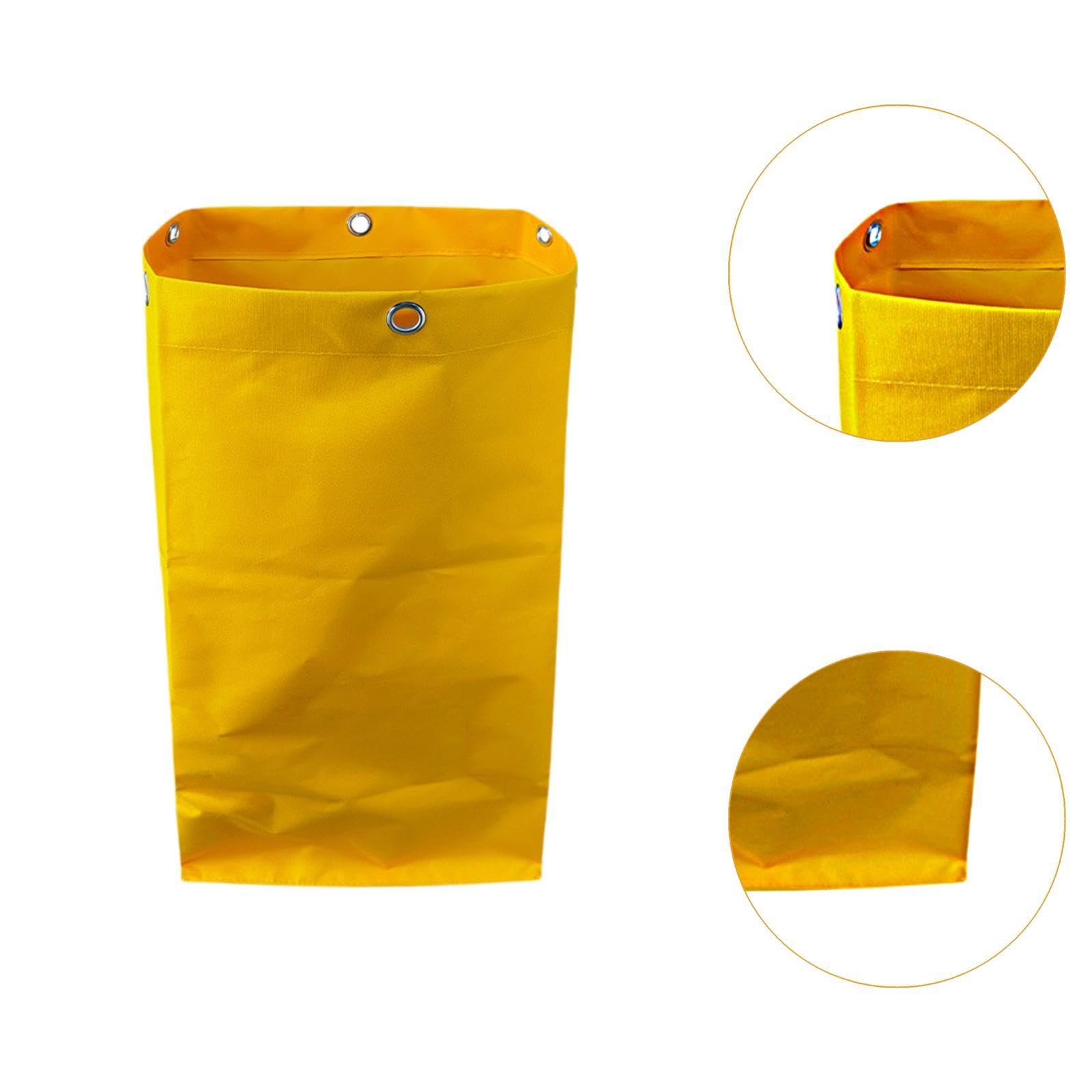 Ersatz Reinigungswagenbeutel, Doppellagig, Wasserdicht, Aus Oxford Material mit Stahlösen, Geeignet für Gewerbliche Reinigungswagen, 72x25x35cm
