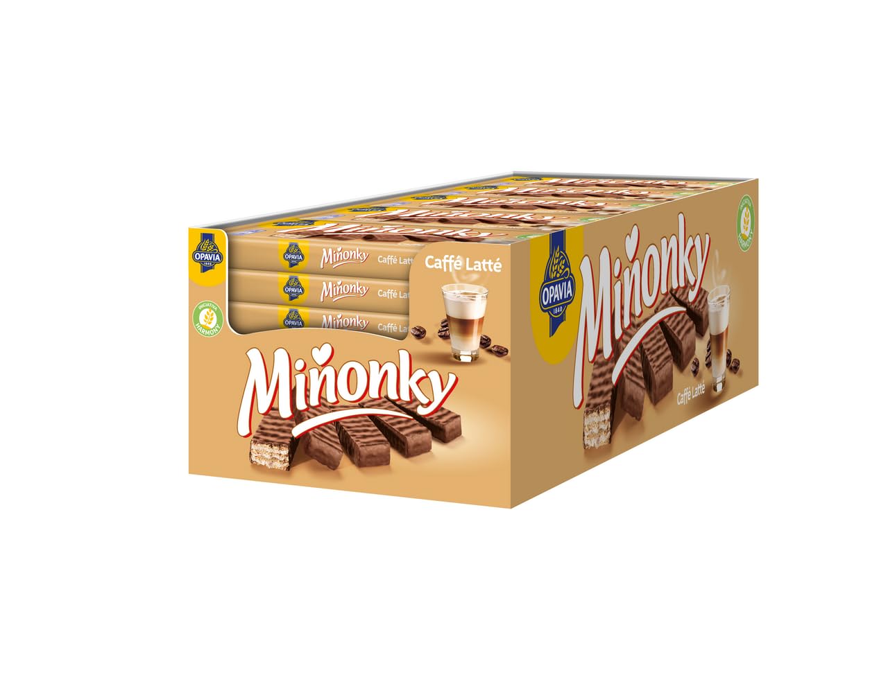 OPAVIA Miňonky – Wafer Caffè Latte, 35 × 50 g (1.750 g)