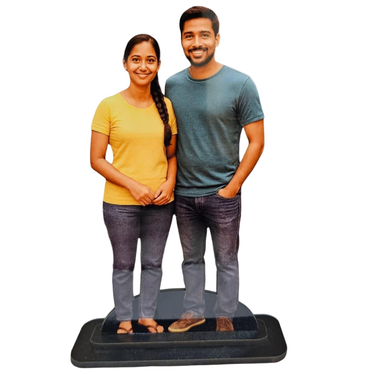 LACUM Personalized Wooden Cutout Photo Stand– Customized Picture Display with Name or Message – Unique Gift for Special Occasions (Couple)-image-45