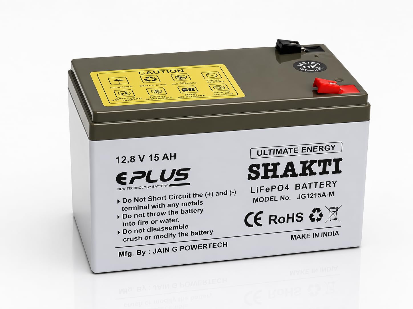 EPLUS Shakti 12V 15Ah Lithium LiFePO4 Battery with 10A BMS | 5X Life vs Lead Acid | Fast Charging | for Solar, 45+ Double Motor Spray Pump, Toy car, Fence Pulse Machine-picture-39