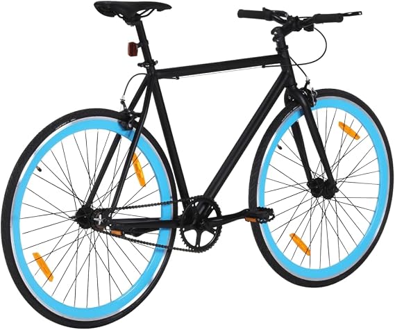 Fixed Gear Bike White and Lightweight Single Speed Bicycle for Urban Commuting and City Riding