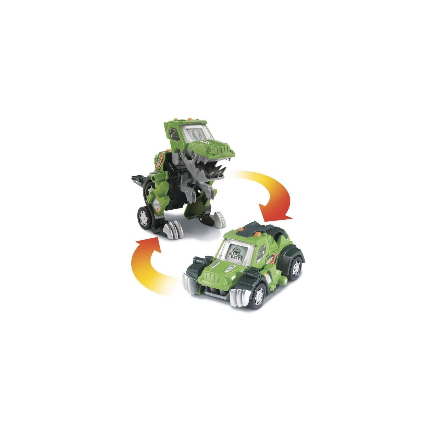 VTECH- Switch & Go Dinos-DREX Car/Dinosaur, 80-197205, Multi-Coloured ( French language )