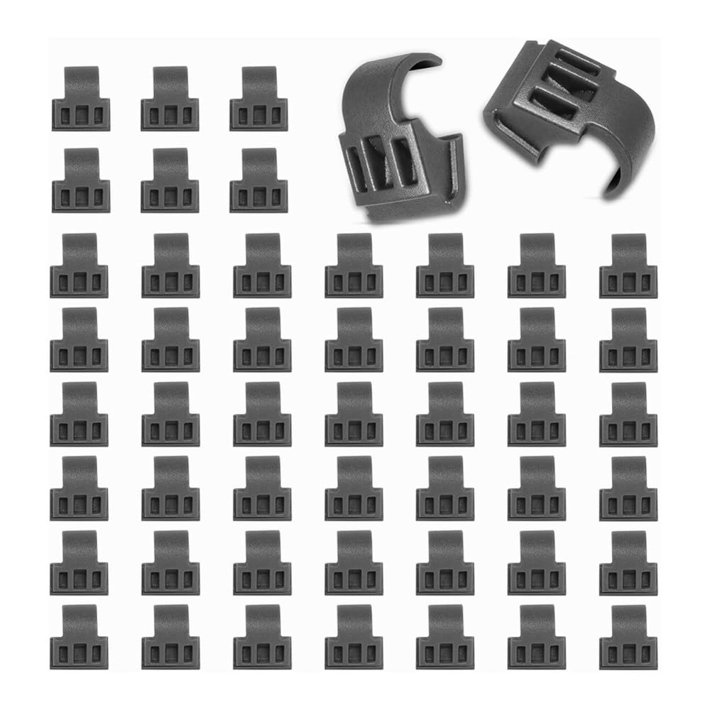 Aundhegrtt Gray Hinge Restrictor Clips(50 Pack), 86 Degree Angle Limiters For Cabinet Door For Face Frame Hinges Restriction