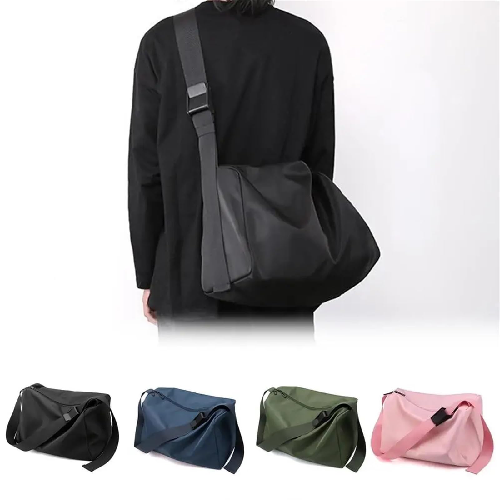 Sport Duffel Tasche 1Pcs Gym wasserdichte Tasche Fitness Training Bag Outdoor Reise Duffle Tasche Freizeit Umhängetasche Yoga Gym Sport Rucksack Für Sport, Reisen und Training(Green)
