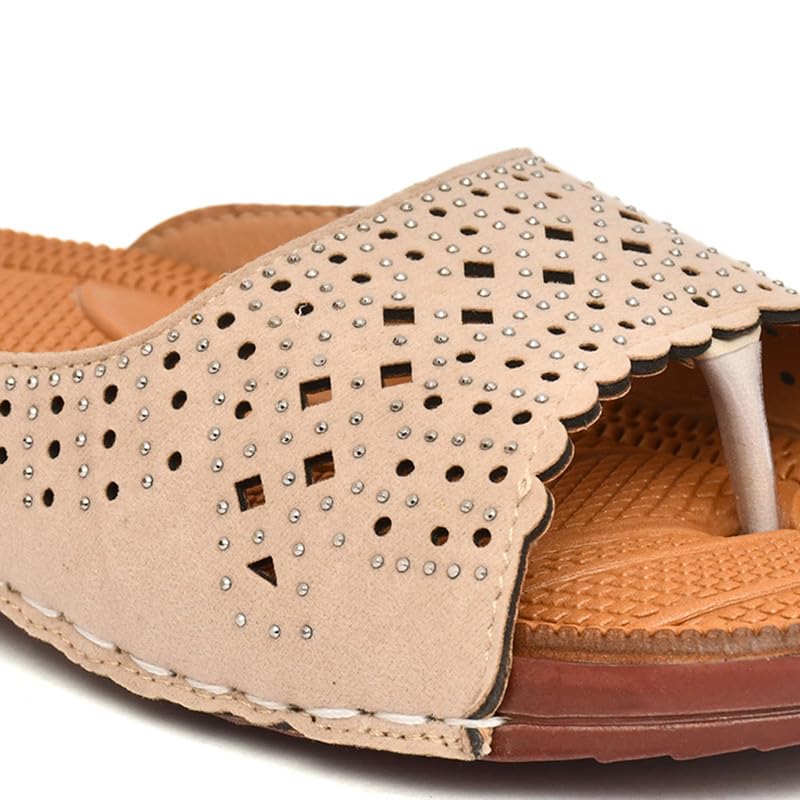 Image of HEALTH FIT Extra Super Soft Ortho Care Diabetic & Orthopedic Slippers /Doctor Chappal & Ultra-Lightweight Stylish Footwear for Women's 677