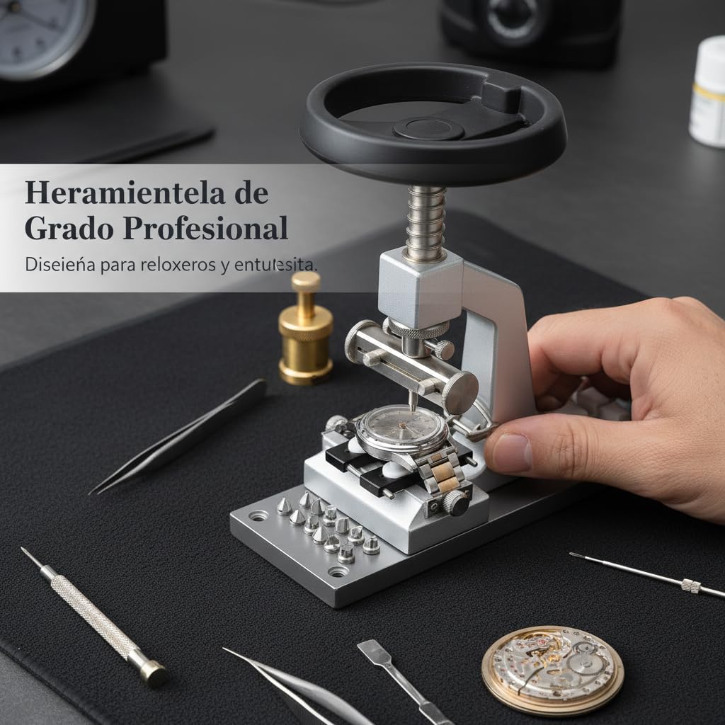 Abridor Cajas Reloj Metálico, Mecanismo preciso, Abridor tapas reloj, Taller relojería, Para aficionados