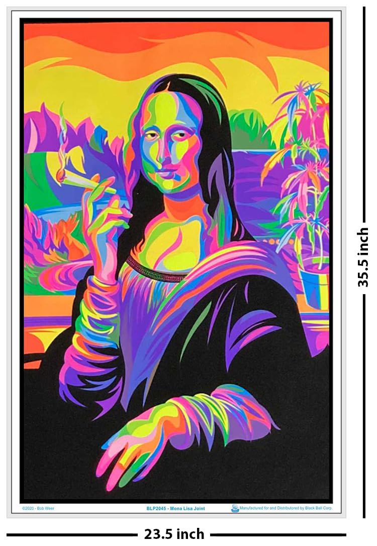 Amazon.com: Scorpio Posters Mona Lisa Joint - Laminated Blacklight