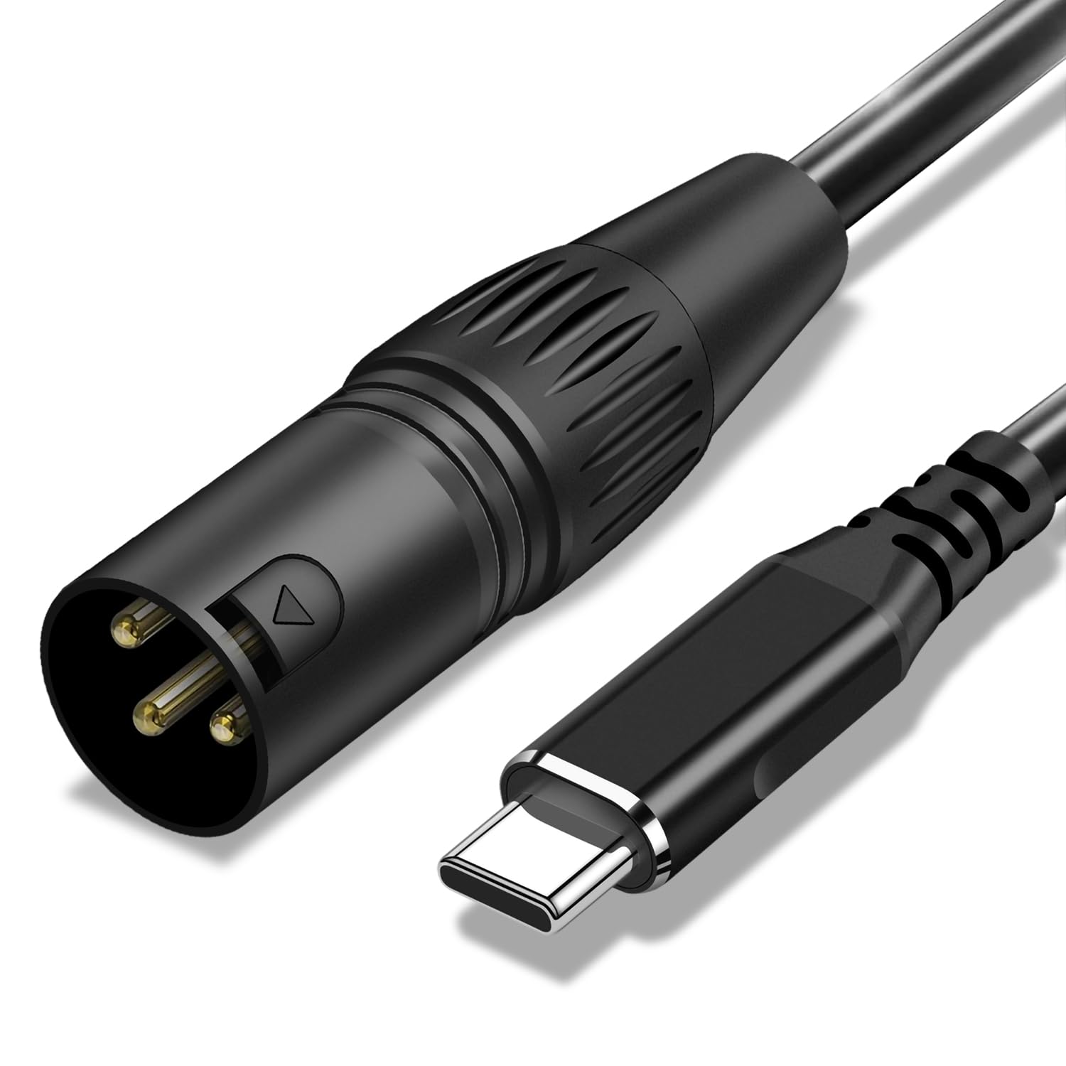 YAODEMA USB C to XLR Cable,6.6 FT XLR Male to USB C Converter Adapter,USB Type C to XLR Male Output Stereo Cable for Amplifier, Speaker, Mixer Console, etc